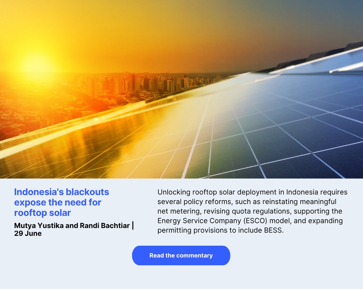 Indonesia's blackouts expose the need for rooftop solar