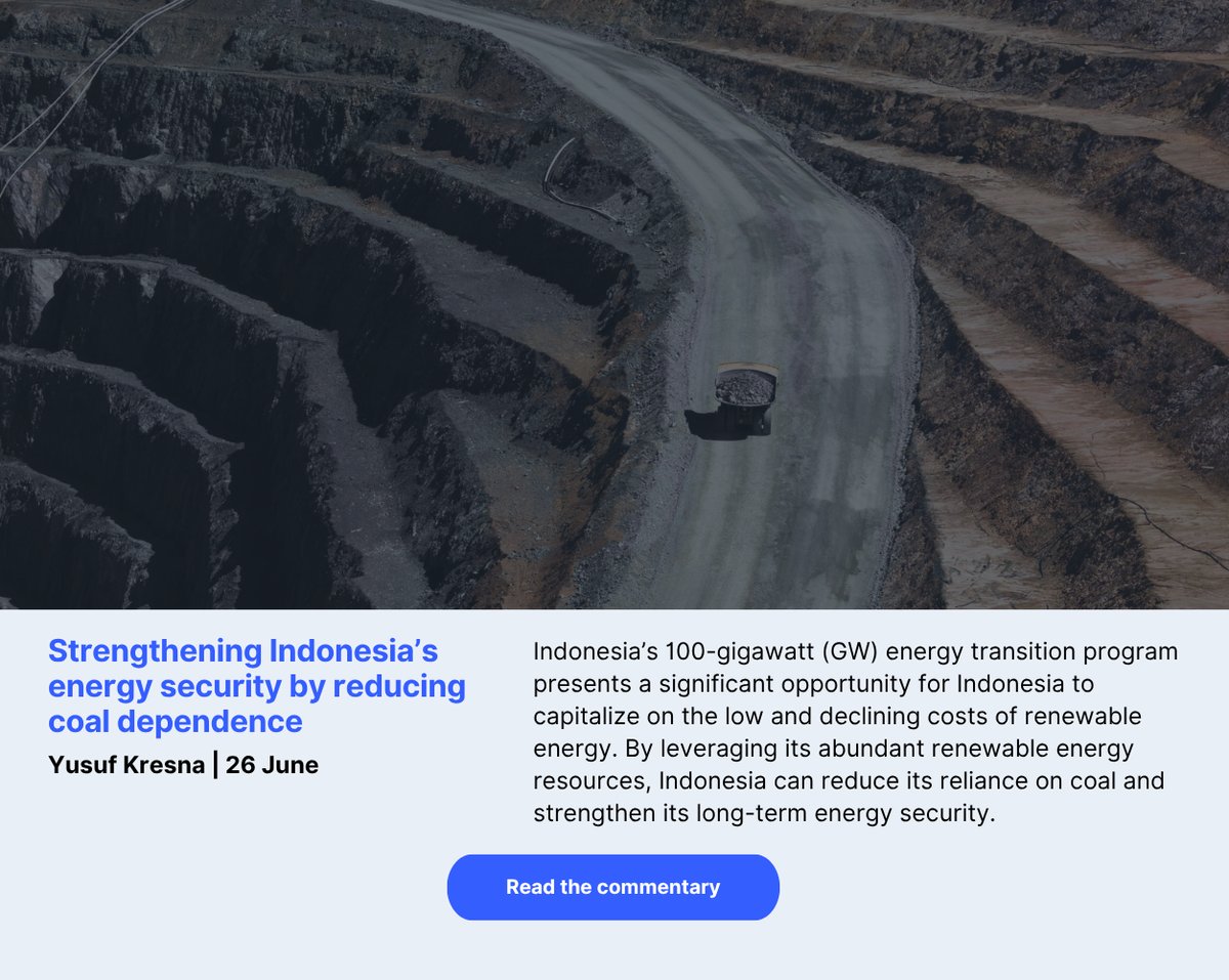Strengthening Indonesia’s energy security by reducing coal dependence