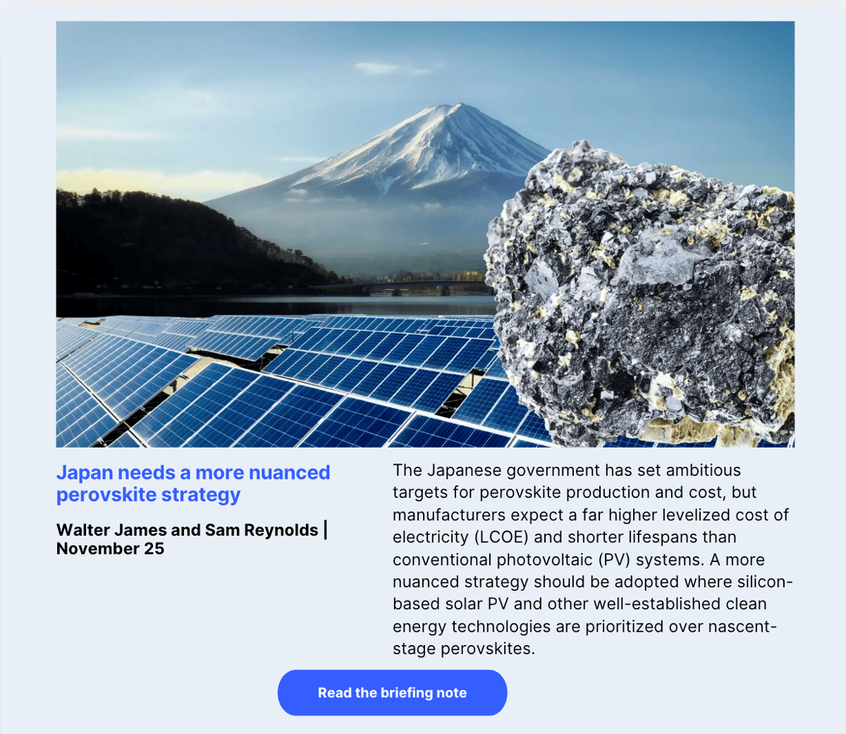 Japan needs a more nuanced perovskite strategy