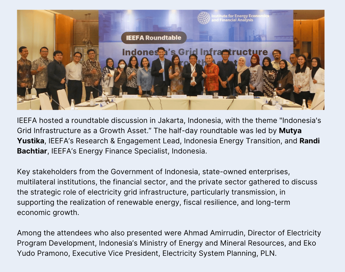 IEEFA Jakarta roundtable