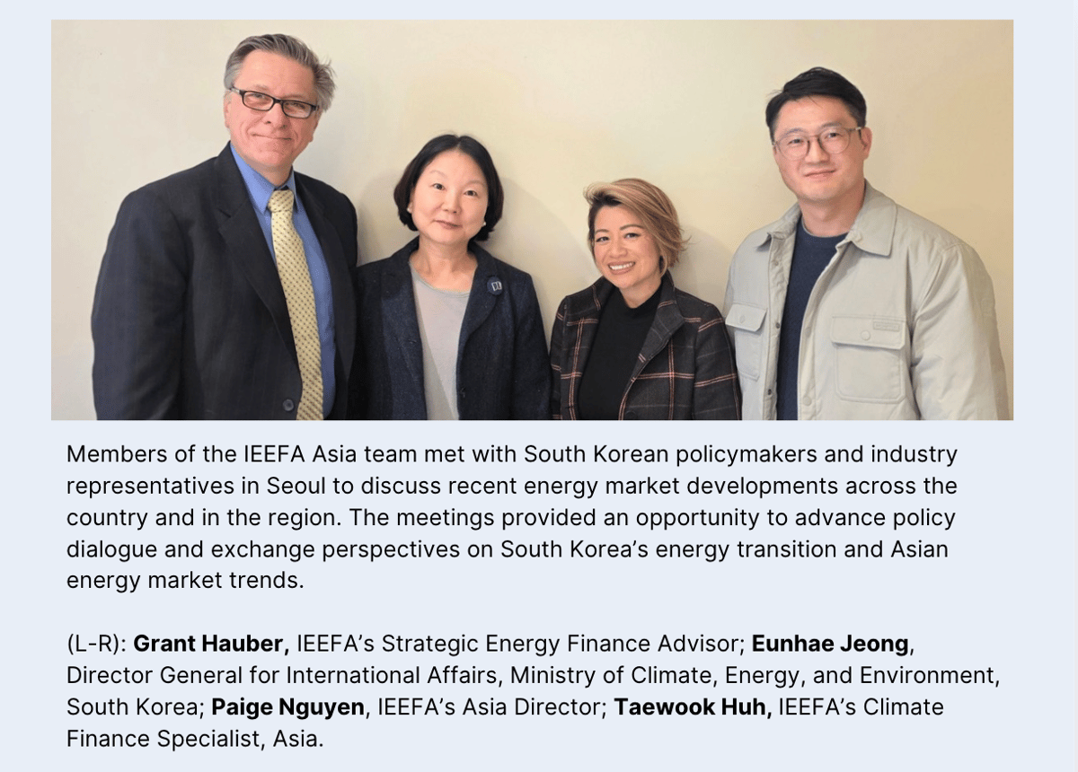IEEFA members in South Korea