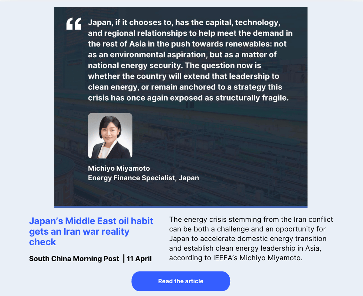 The energy crisis stemming from the Iran conflict can be both a challenge and an opportunity for Japan.