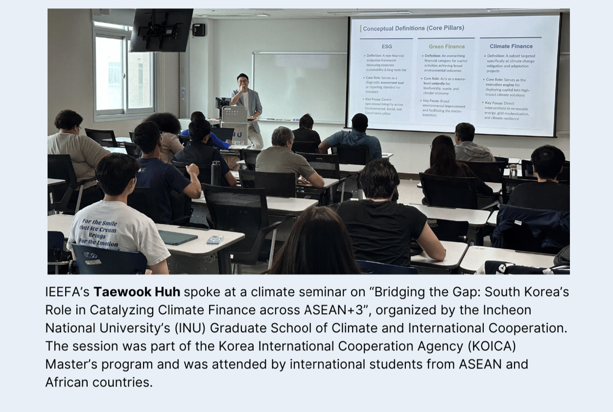 Taewook Huh at INU climate seminar